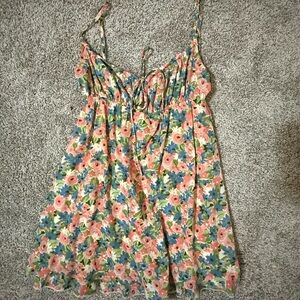 Princess Polly Floral Dress - Pink, Green, Blue